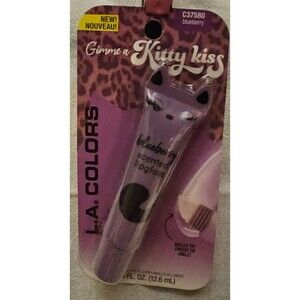 L.A. Colors Gimme A Kitty Kiss Blueberry Scented Lipgloss NWT NEW